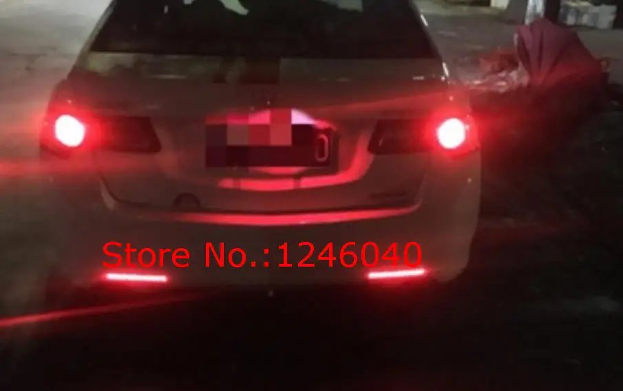 1 пара светодиодный задний бампер отражатель светильник задний стоп-сигнал лампа заднего противотуманного фонаря для Acura TSX Sedan 09-14 Honda Accord MK VII 08-15
