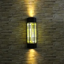 Традиционные Настенные светильники входная дверь Двор Сад крыльцо коридор фары ретро бра открытый настенный светильник Водонепроницаемый свет Искусственное освещение сада Садовые уличные фонари для огорода
