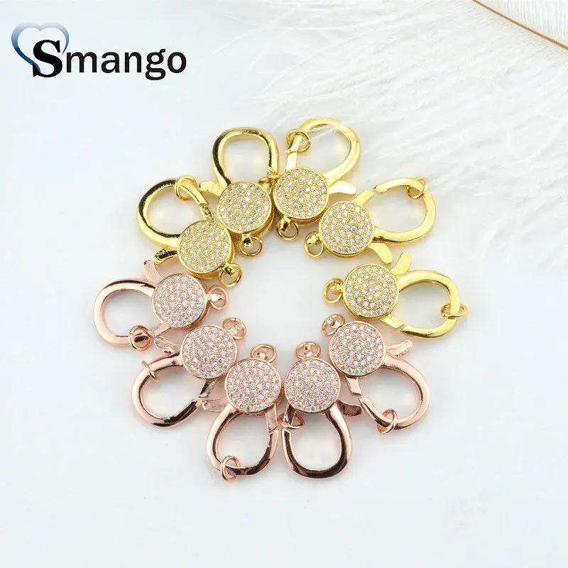 

5 Pieces The Shape of Button Connectors, 4Plating Colors , Can Mix