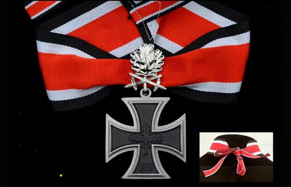 Высокое качество Германия медаль EK1 1939 1813 Железный крест Рыцарь крест WW1 военные украшения рыцарь дубовый лист лента с сертификатом