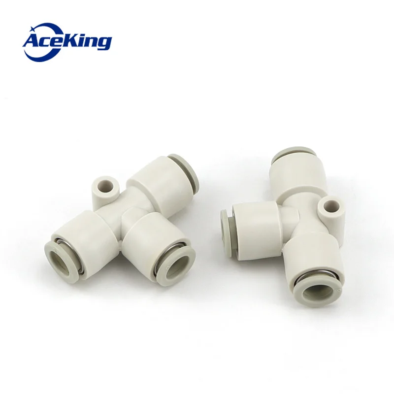 

PU pipe reducing tee connector, model T straight quick plug connector, kq2t06-04-06/08-06-08-10 kq2t 04-00 kq2t 06-00 kq2t 08-00