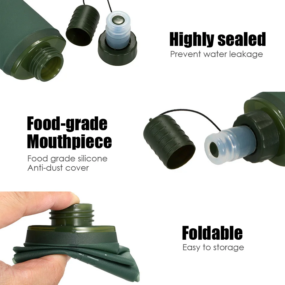 Water Bag 250ml 500ml Folding Hydration Backpack Bexiga Bladder Soft Flask Pack Military Kamp Malzemeleri Camelback Nature Hike Water Bag 250ml 500ml Folding Hydration Backpack Bexiga Bladder Soft Flask Pack Military Kamp Malzemeleri Camelback Nature Hike