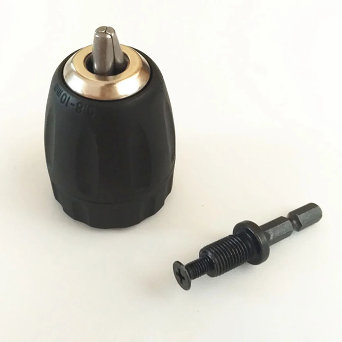 

0.8-10mm Keyless Mini Drill Chuck Adaptor Converter 3/8" 24UNF + 1/4" hex Shank SDS Power Tool Accessories