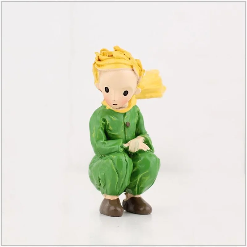 Hot sale 5 styles The little prince Rose Mininatures Figurines resin craft ornaments home decoration Christmas birthday gift