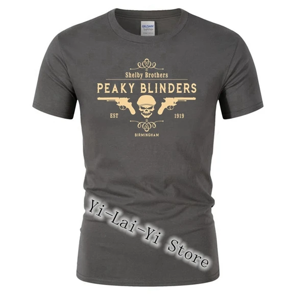Новинка Peaky Blinders Мужская футболка Shelby Brothers новинка круглый вырез короткий рукав