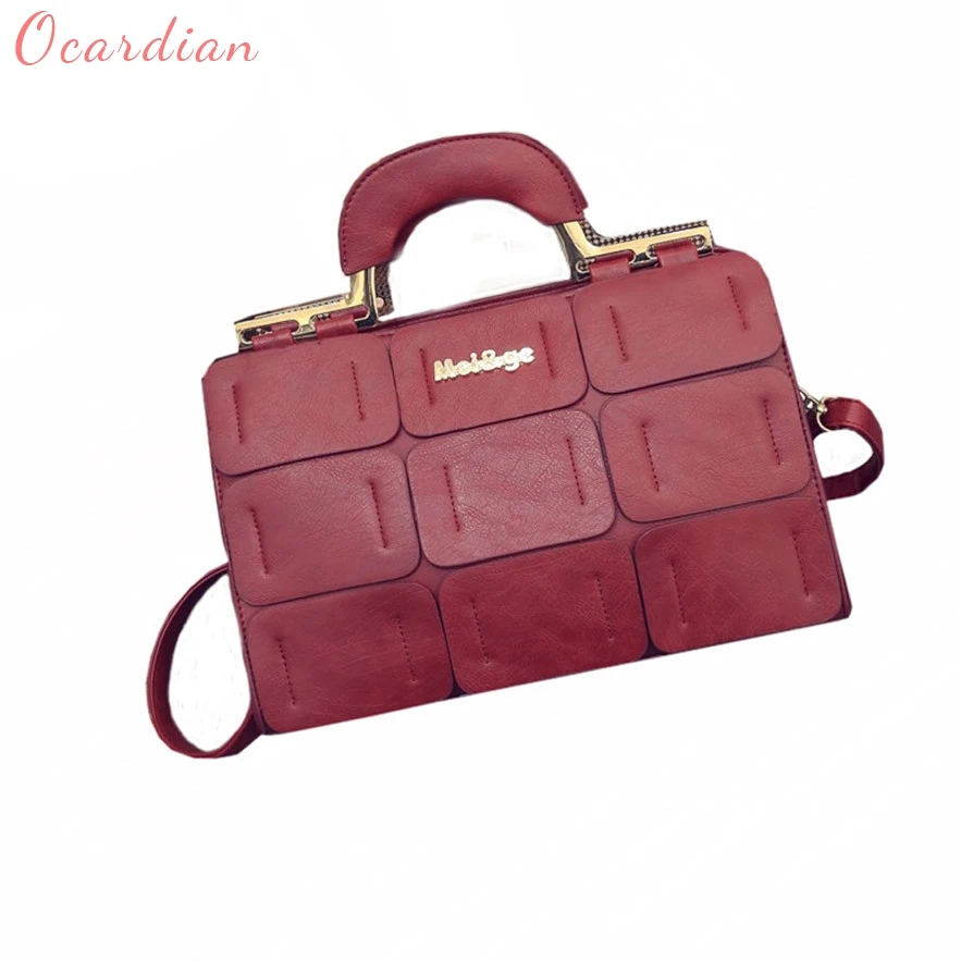 OCARDIAN bolsas Fashion Women Boston Bag Inclined Leather Shoulder Ladies Handbag Made in China ...