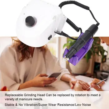 

45000RPM Electric Nail Drill Machine Rechargeable Pedicure Manicure Polishing Nail Art Tool