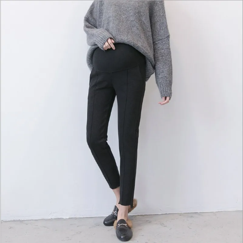 

2018 autumn new maternity clothing pregnancy trousers loose fashion irregular trousers pregnancy stomach lift pants