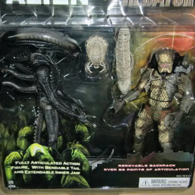 NECA 1 комплект Alien Vs хищник, ПВХ Коллекция фигурок игрушки 21 см