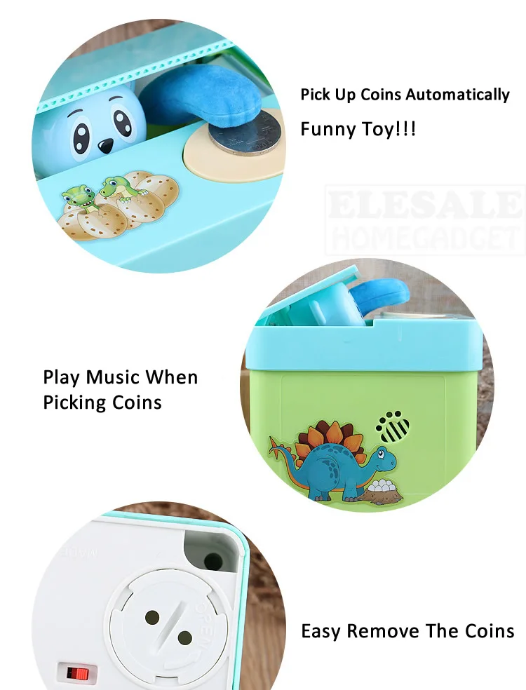 Новейшая электронная коробка для денег милый динозавр обезьяна копилка для монет коробка для детей день рождения Рождественский подарок