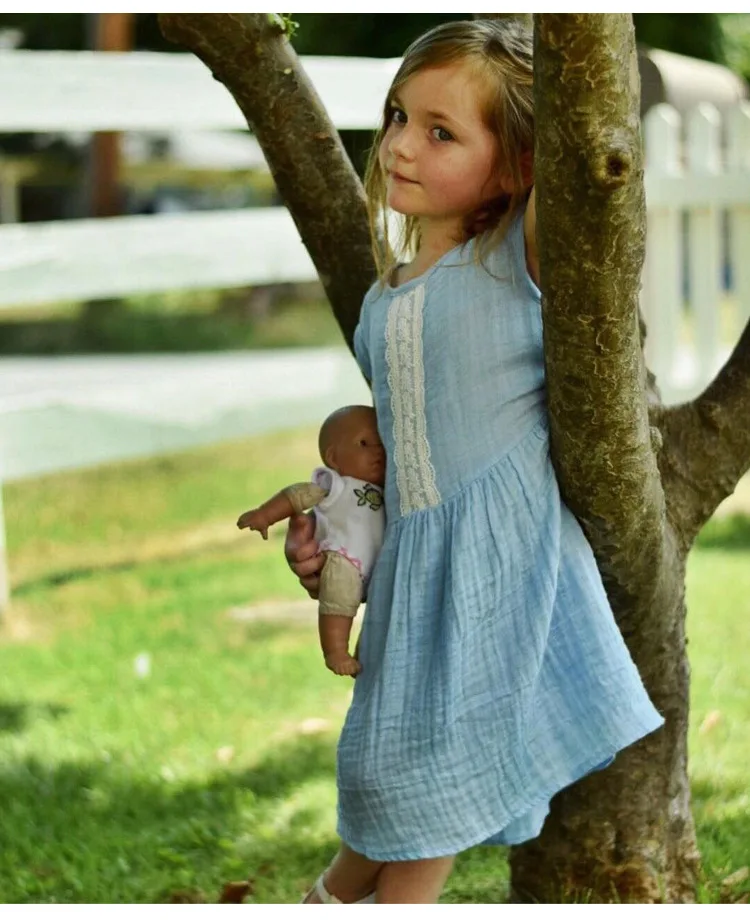 Mother nest Summer Girls Lace Vest Dress Cotton Princess Newborn Clothes Soft Children Party Dresses Kids Sleeveless Clothing  (6)