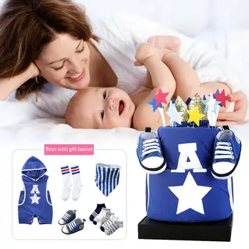 

Newborn Baby Sports Style Suit Innovative Styling Romper Shoes Sportswear Suit for 0-6 Moths Children