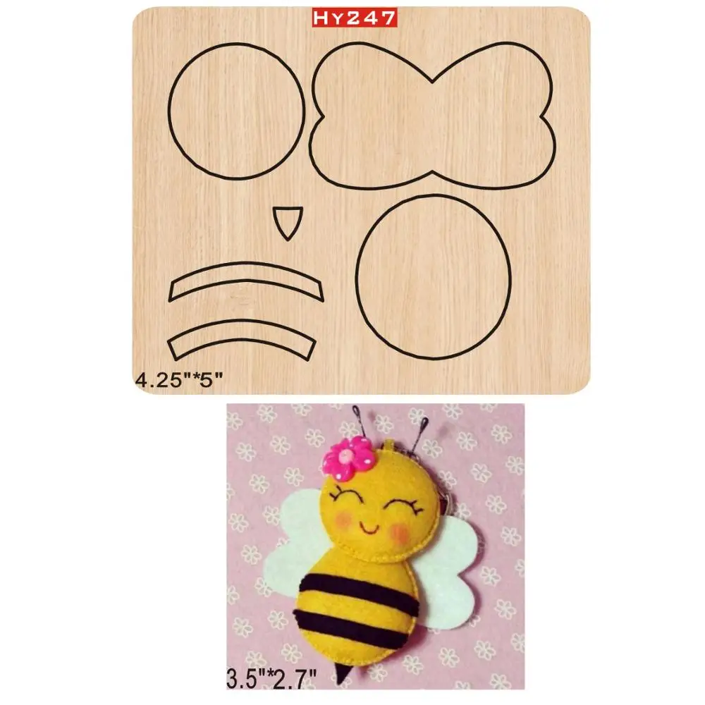 

Little bee cutting dies 2019 new die cut &wooden dies Suitable for common die cutting machines on the market