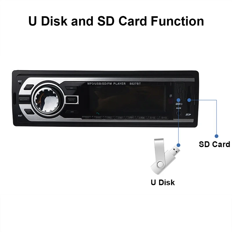 Автомагнитола 24 в 1 Din Bluetooth радио SD MP3 плеер Coche Dash Estereo Poste Para Авто аудио стерео Carro
