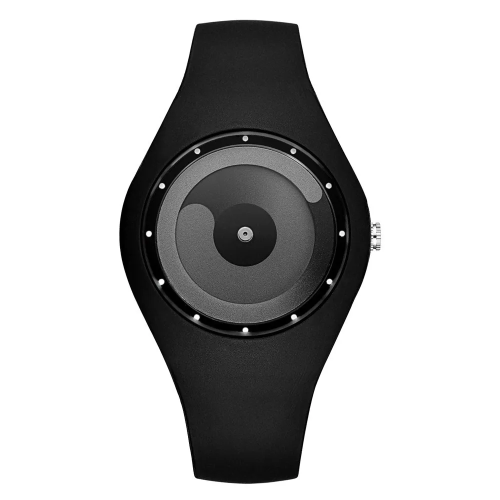 

Sports silicone watch bracelet 2018 Candy - Colored Non - Pointer Watch Silicone Men Women Fashion Creative Watches Pulsera A80