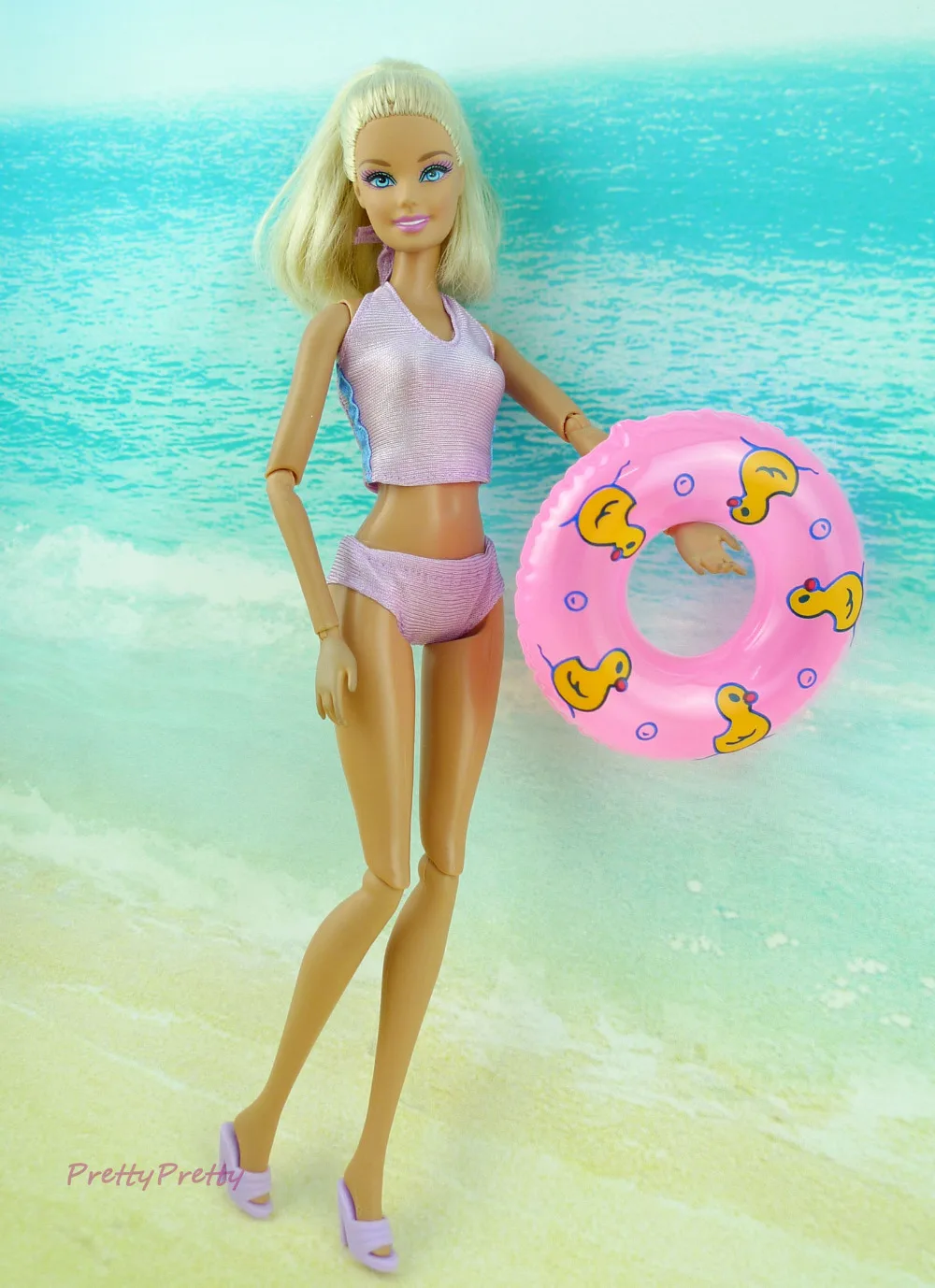 barbie swimming