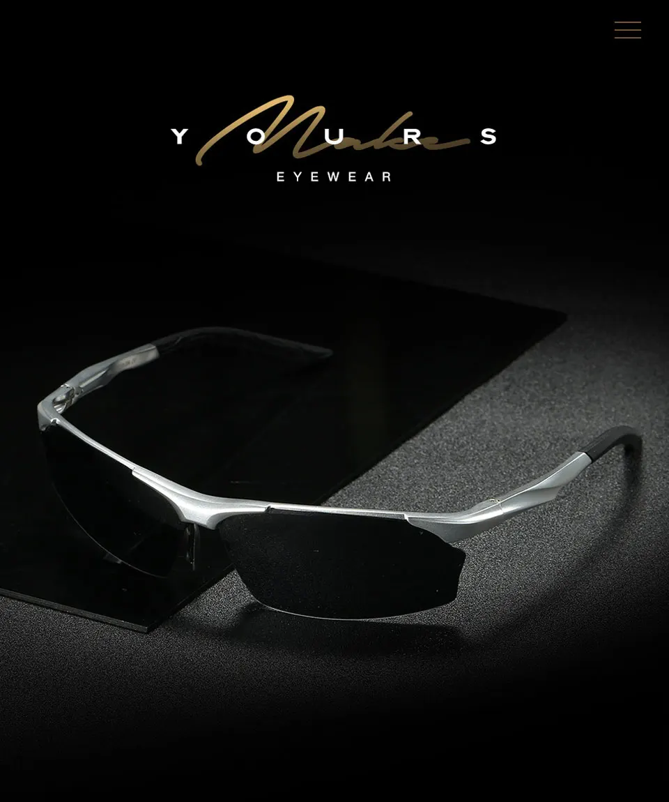 WESHION желтые солнцезащитные очки Для Мужчин Поляризованные Ночное видение Винтаж алюминиевый алюминиево-магниевого сплава, мужские солнцезащитные очки UV400 Kinder защита