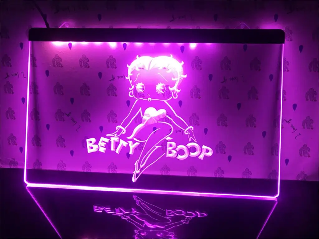 

G197-Betty Boop led Light Sign