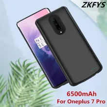 Portable Power Bank Battery Case 6500mAh External Battery Pack Backup Charger Case For Oneplus 7 Pro Back Clip Battery Case