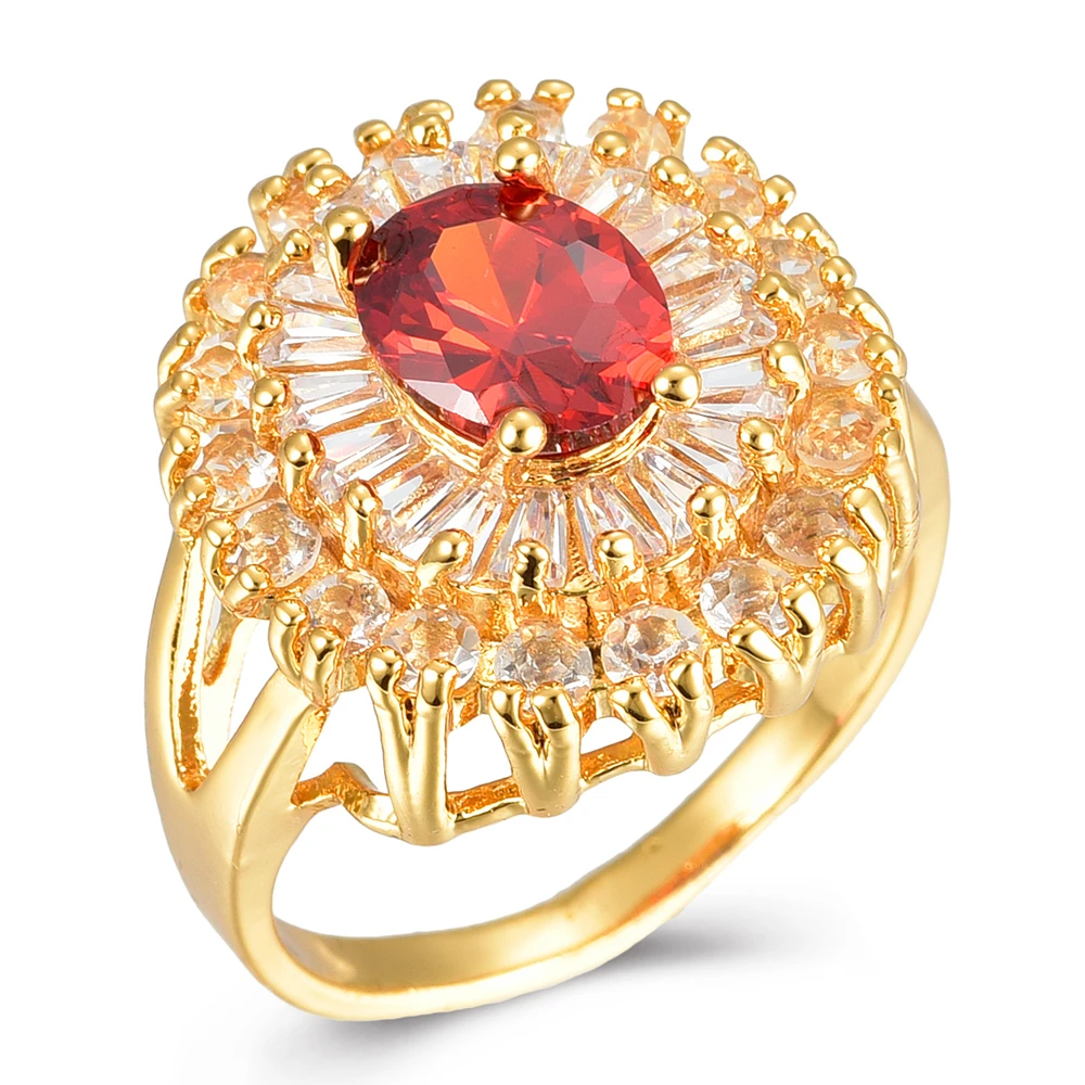Женские CZ кольца золотые обручальные шесть цветов циркониевые хрустальные кольца ювелирные изделия высокого качества свадебные подарки