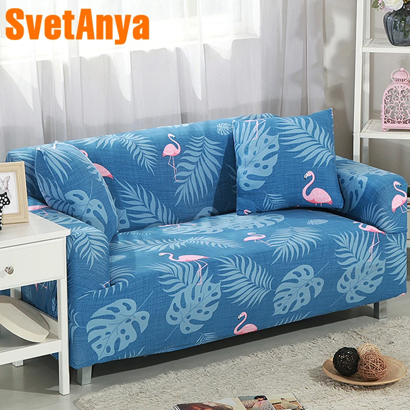 

Svetanya Flamingo Printed Sofa Cover all-inclusive 1234 seater Slipcover L sectional elastic full Couch chair Case