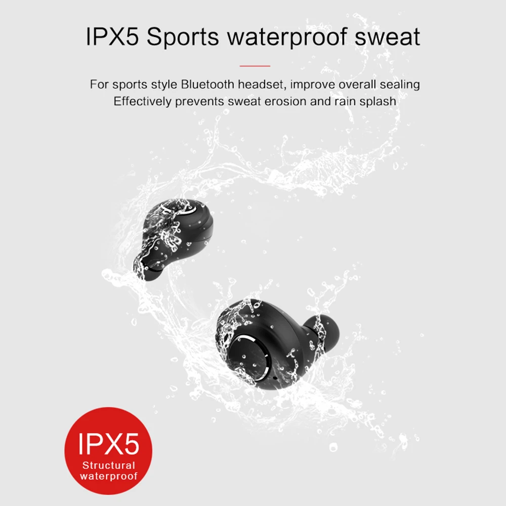 X8 TWS Bluetooth 5 0 в ухо Беспроводные Мини наушники водонепроницаемые спортивные смарт