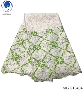 

BEAUTIFICAL african printed lace african fabric 2019 guipure lace fabric nigerian laces arrival 5 yards/lot hot sales ML7G154