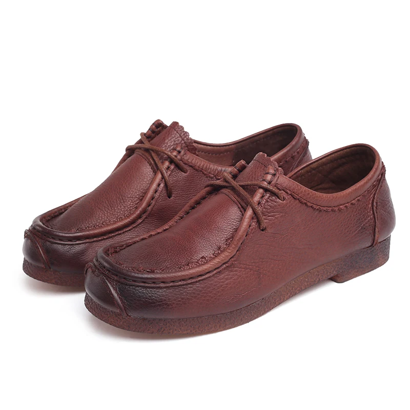 

Soft Comfortable Shoes Woman Genuine Leather Women Flats Women Casual Loafers Women Flat Shoes Driving Walking Shoes Plus Size
