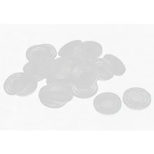 Горячая круглые, прозрачные, пластиковые Нескользящие стеклянные настольные коврики 24x3 мм 30 шт