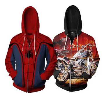 

Superhero Man Zip Up Hoodie Sweatshirts Long Sleeve Zipper Men Masked Cosplay Funny Hoodie Cosplay Sweatshirt Jacket