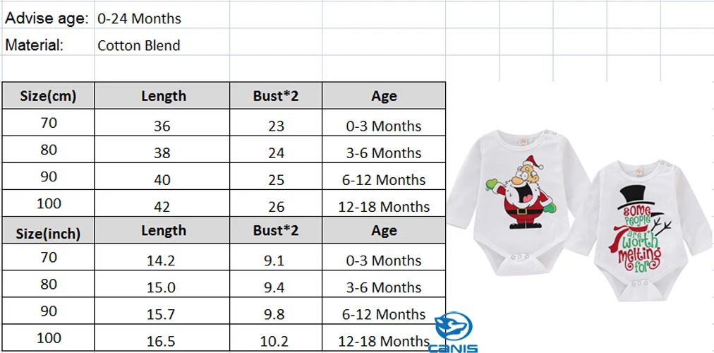 Рождественские боди для маленьких девочек и мальчиков; белый комбинезон с длинными рукавами; рождественские хлопковые боди
