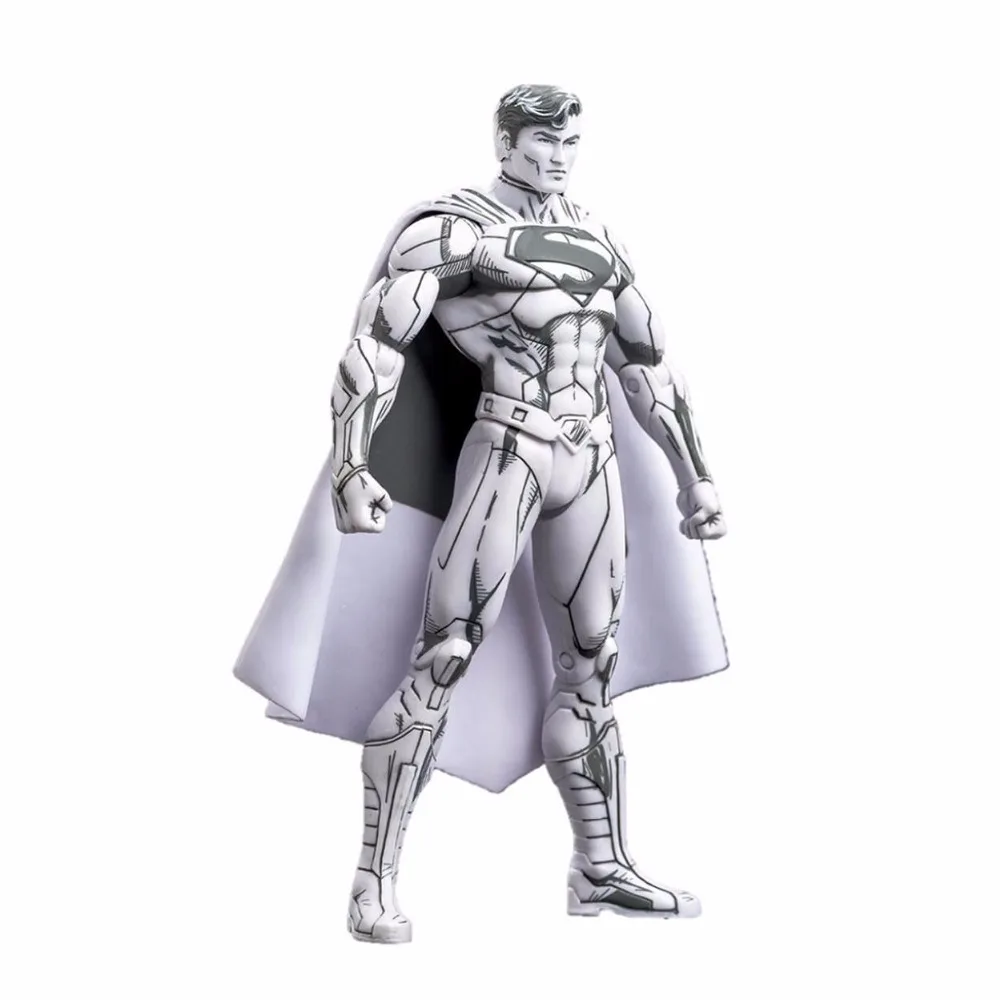 Hot Sale Limited Edition Jim Lee Sketch DC Comic Blueline Classic Super Hero Superman Action Figure