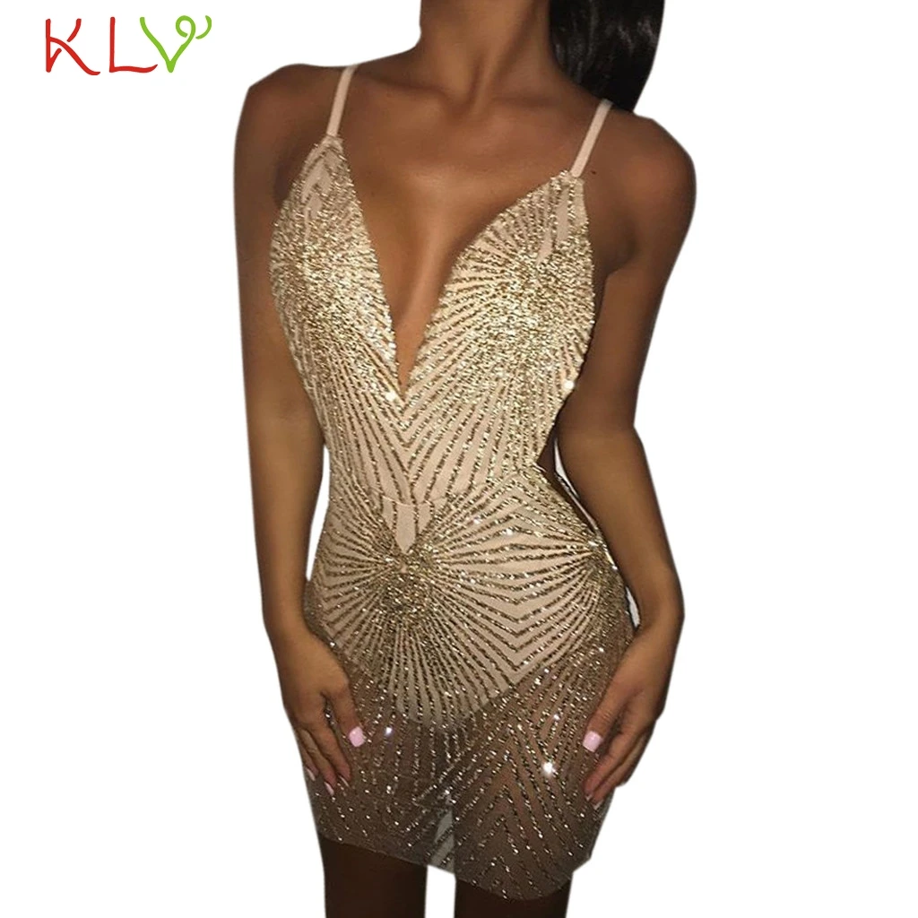 

Dress Women Bodycon Sexy Sequin Summer Dress Elegant Evening Party Night Dress Club 2019 Plus Size Vestidos Robe Femme 19May15
