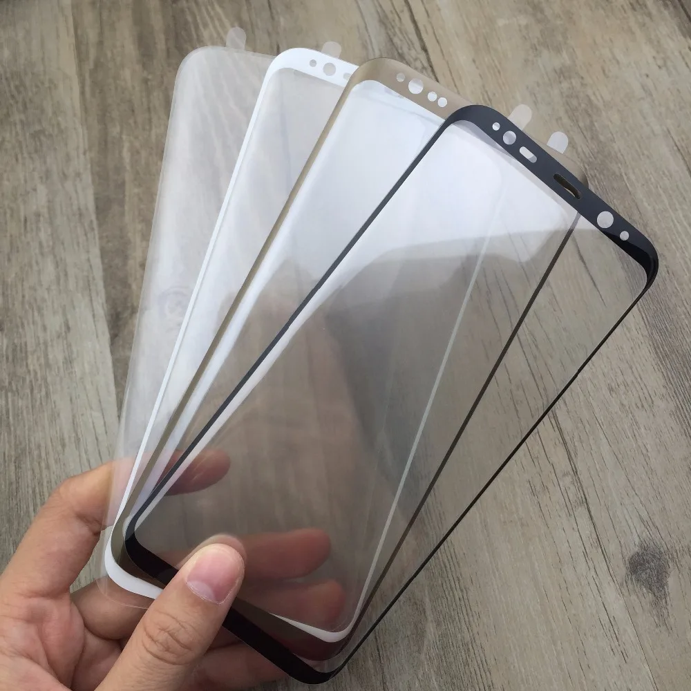

SZYSGSD 3D Curved Tempered Glass For Samsung galaxy S8 S8 Plus 9H 3D Cover Screen Protector Film for Samsung s9 case Friendly