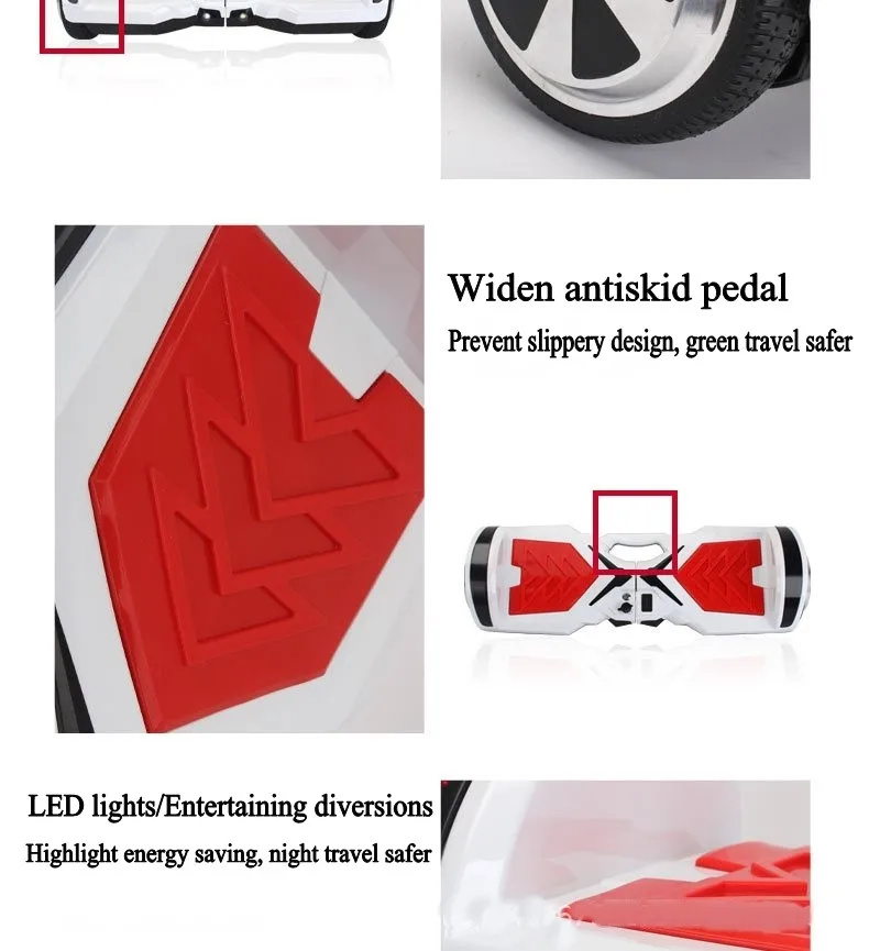 Hoverboards 6.5 Led Lights Electric Skateboard Hoverboards 6.5 Led Lights Electric Skateboard Hoverboard Self Balancing Scooter Hoover Board with Bluetooth electric scooter (56)