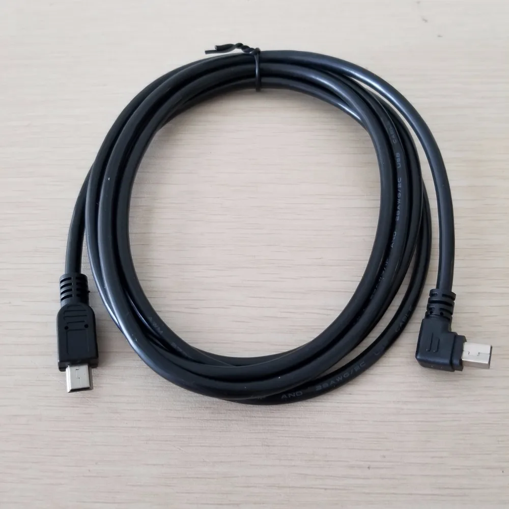

90 Degree Rgith Angle Mini USB 3.0 Type B Male to Male Data Extension Cable 2M