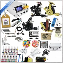 Top quality ink tattoo kit full set accessary 4 gun tattoo machine kits 2517 kits