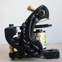 10 шт./лот профессиональная литьевая тату машина 10 Обертывания Катушки татуировки из нержавеющей стали боди-арт пистолет катушка машина LPC-ITM-7016-1A