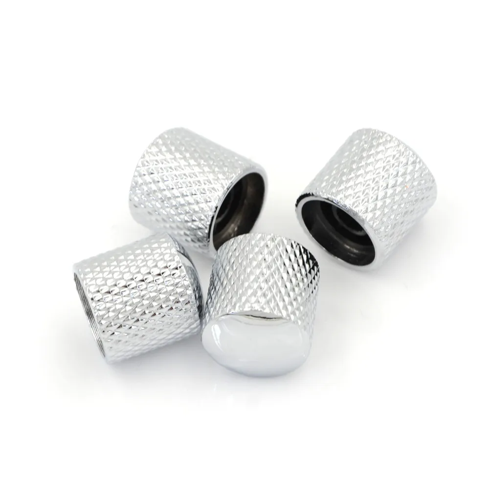 Dia 6mm Metal Electric Bass Guitar Volume Tone Control Knobs Dome Knobs