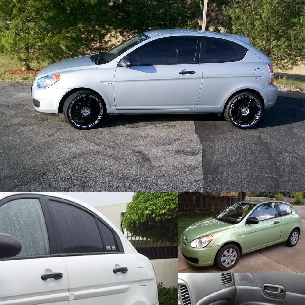 1 пара сзади интерьер дверные ручки для Hyundai Accent 2007-2011 2007 2008 2009 2010 2011