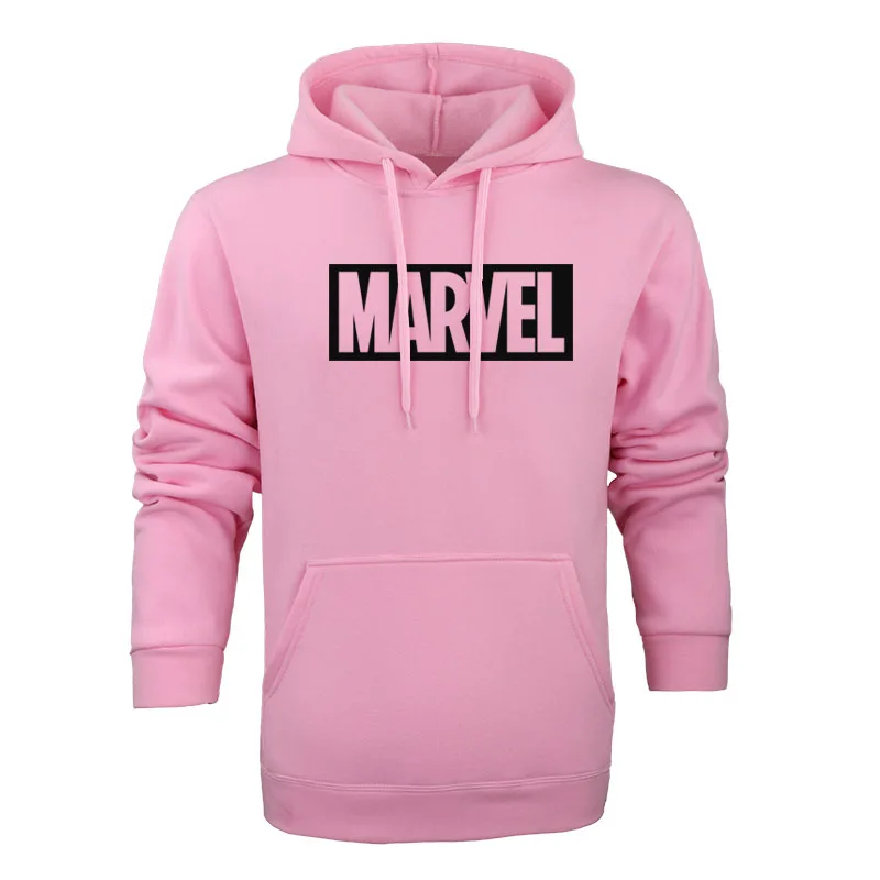 2018 New Marvel Letter Print Black Sweatshirt Men Hoodies Fashion Solid Hoody Men Pullover Men's Tracksuits male coats