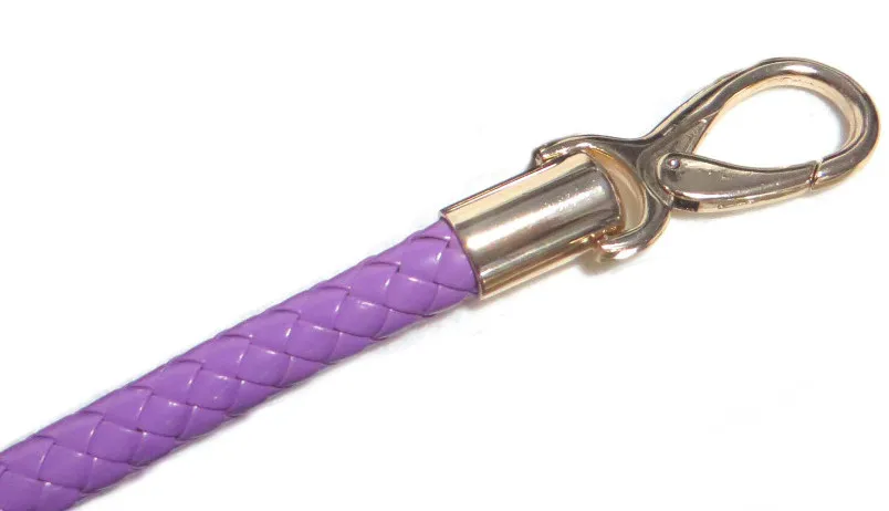 2 шт DIY 52 см 1,2 см Замена ремешков из искусственной кожи кошелек ручки для сумки, сумки, аксессуары пояс с золотой застежки - Цвет: Purple