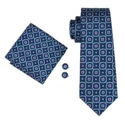 LS-1611 Барри. ван Для мужчин галстук 100% шелк жаккард Тканые Галстук Ханки Запонки дропшиппинг Галстуки для Для мужчин свадебные Бизнес