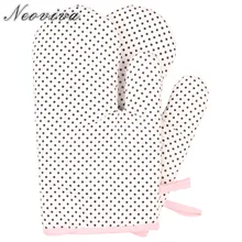 Neoviva прочные джинсовые перчатки для взрослых женщин набор из 2 Венди горошек белый термостойкие инструменты кухня Cozinha Luva Acce