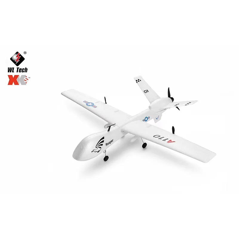 WL Toys XK A110 3CH симулятор ударопрочный MQ 9 модель военной авиации вертолет хищник для