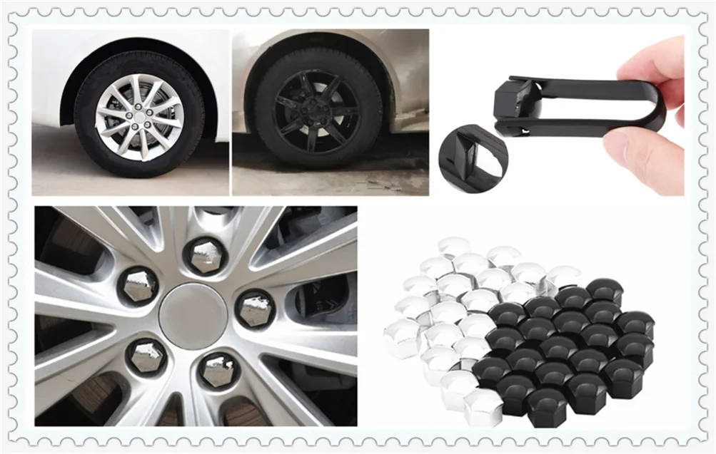 

20Pcs car screw bolt wheel decorative nut cap various sizes for Volvo V60 S60 XC60 XC40 360c V90 V40