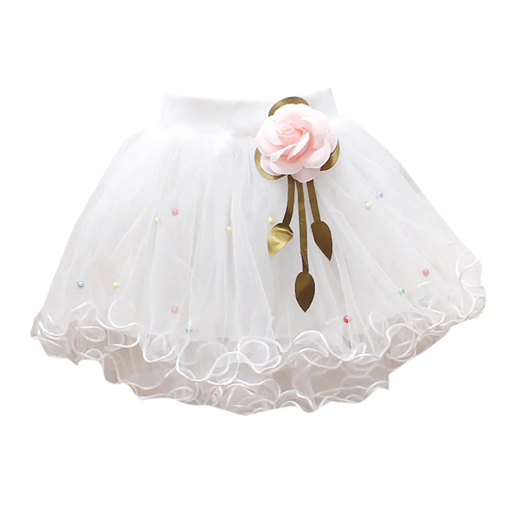 Children Kids Baby Girls Show Dance Party Flower Princess Gauze Tutu Skirt Tulle fashion Toddler Pettiskirt Children Chiffon