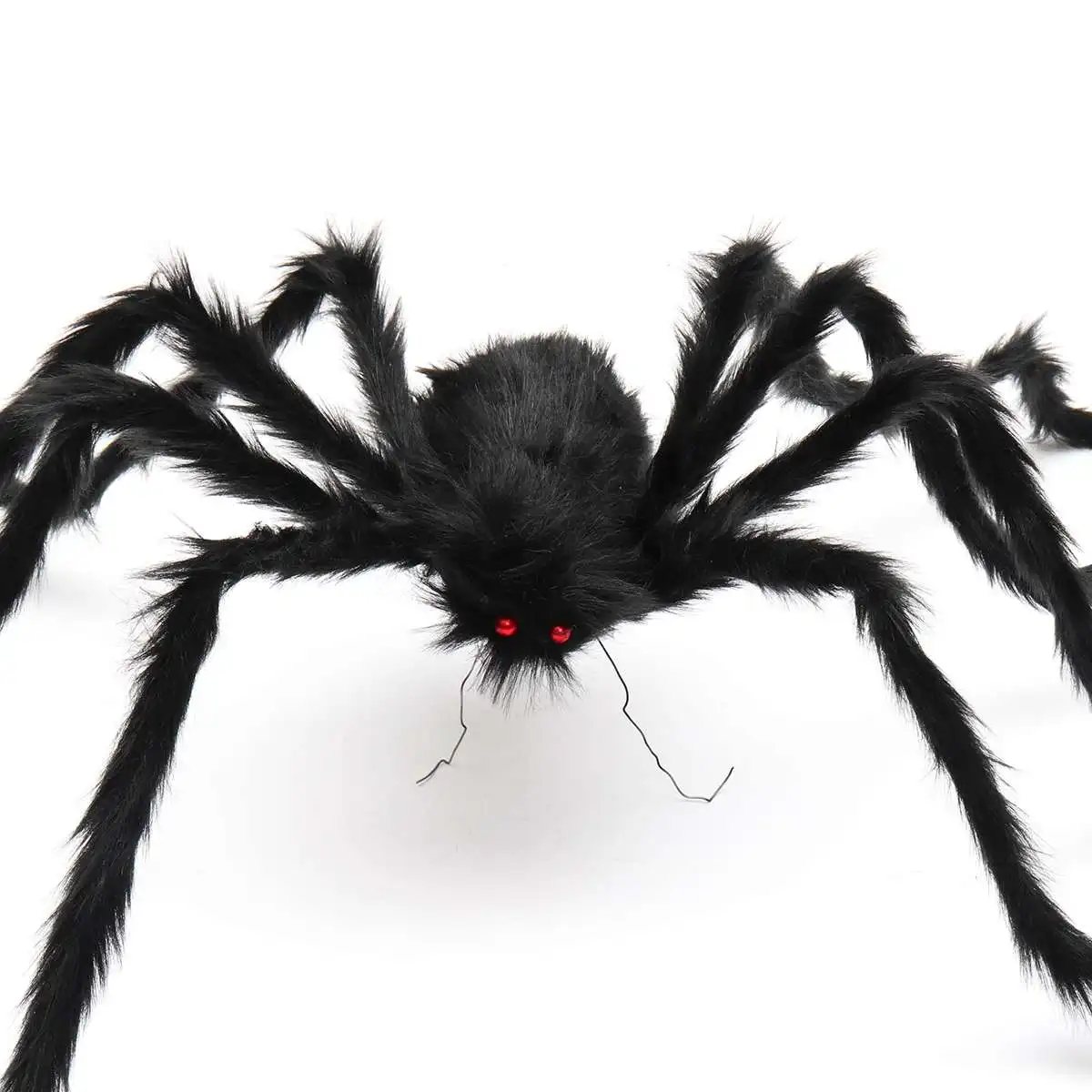 5FT/150cm Black Spiders Halloween Decoration Haunted House Prop Indoor Outdoor For Party
