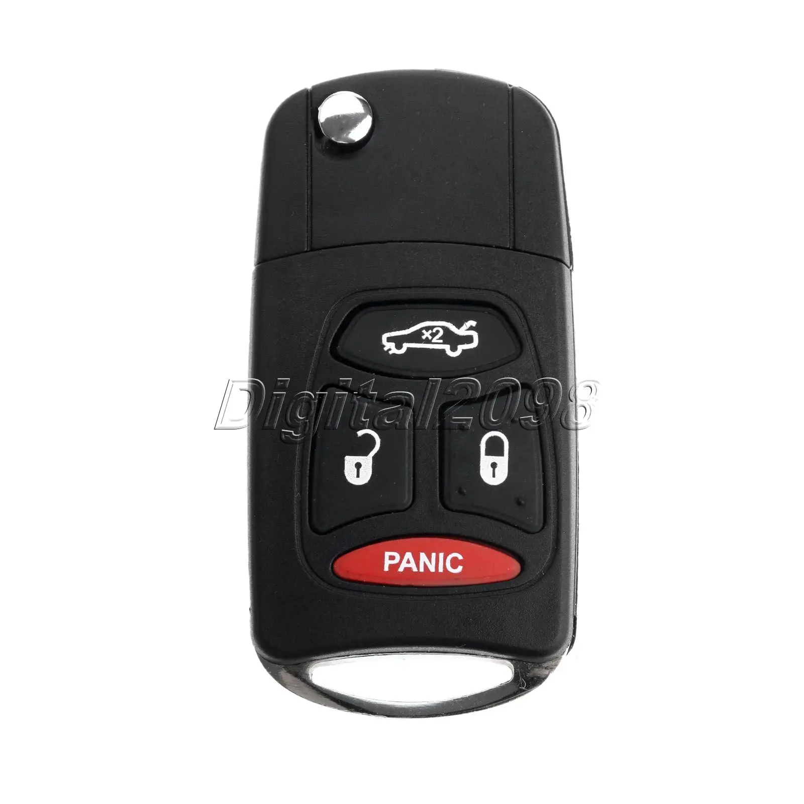 

Replacement Fob Remote Key Shell Case Folding Flip Uncut Blade Blank Car Key Shell for DODGE CHRYSLER 300 Aspen JEEP 3