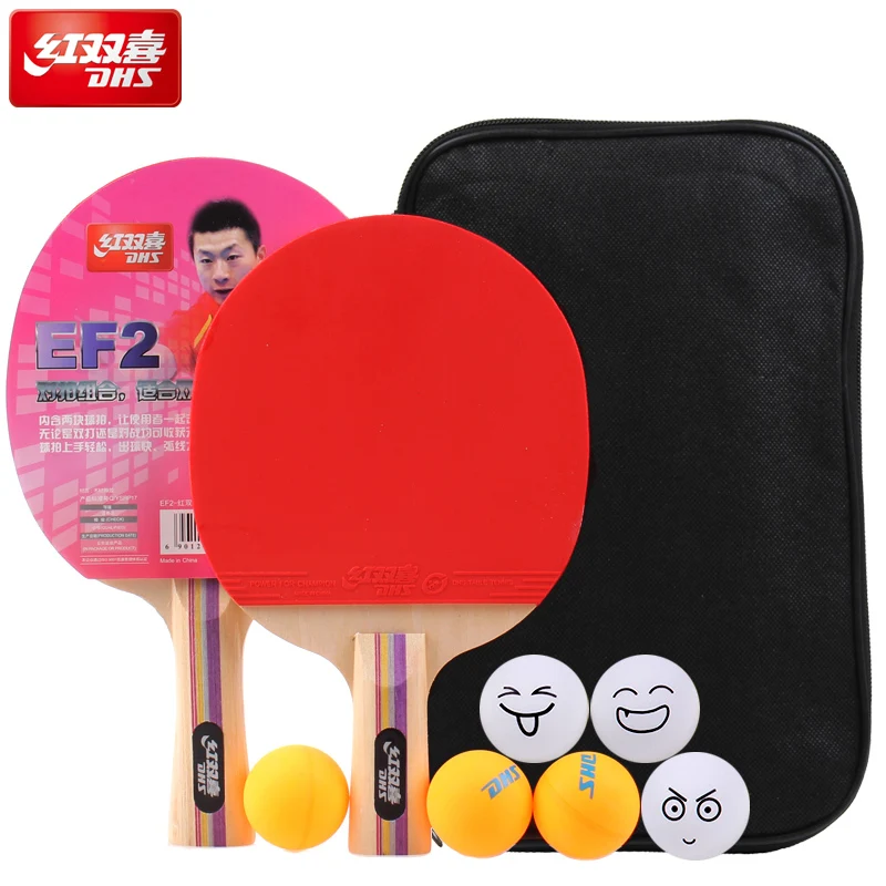 Table tennis double happiness table tennis ball Ping Pong Paddle Long